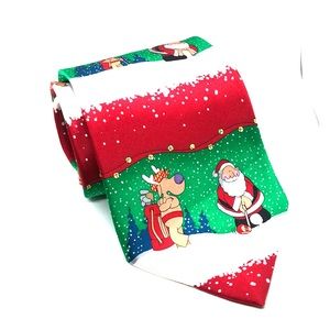 Kersten Brothers Santa/Reindeer  Jolly OL’ Tie